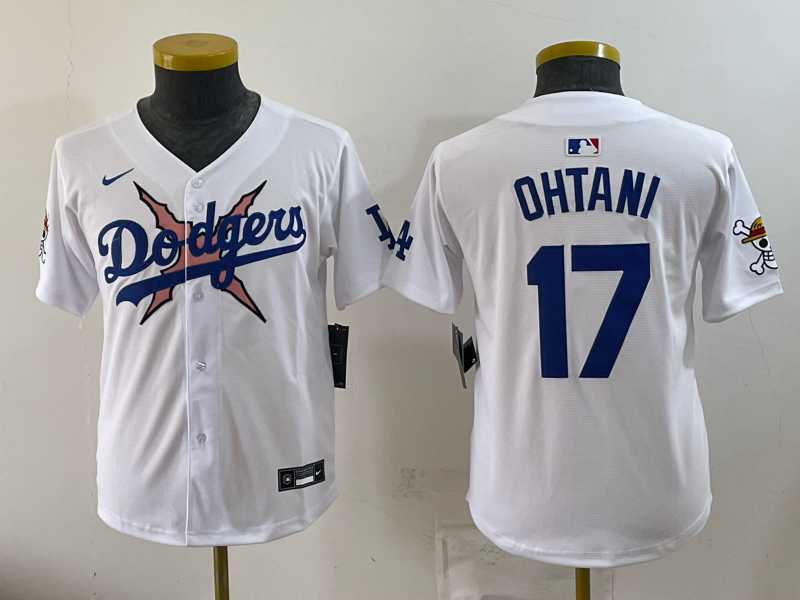 Youth Los Angeles Dodgers #17 Ohtani white Game 2026 Nike MLB Jersey 0723004->youth mlb jersey->Youth Jersey